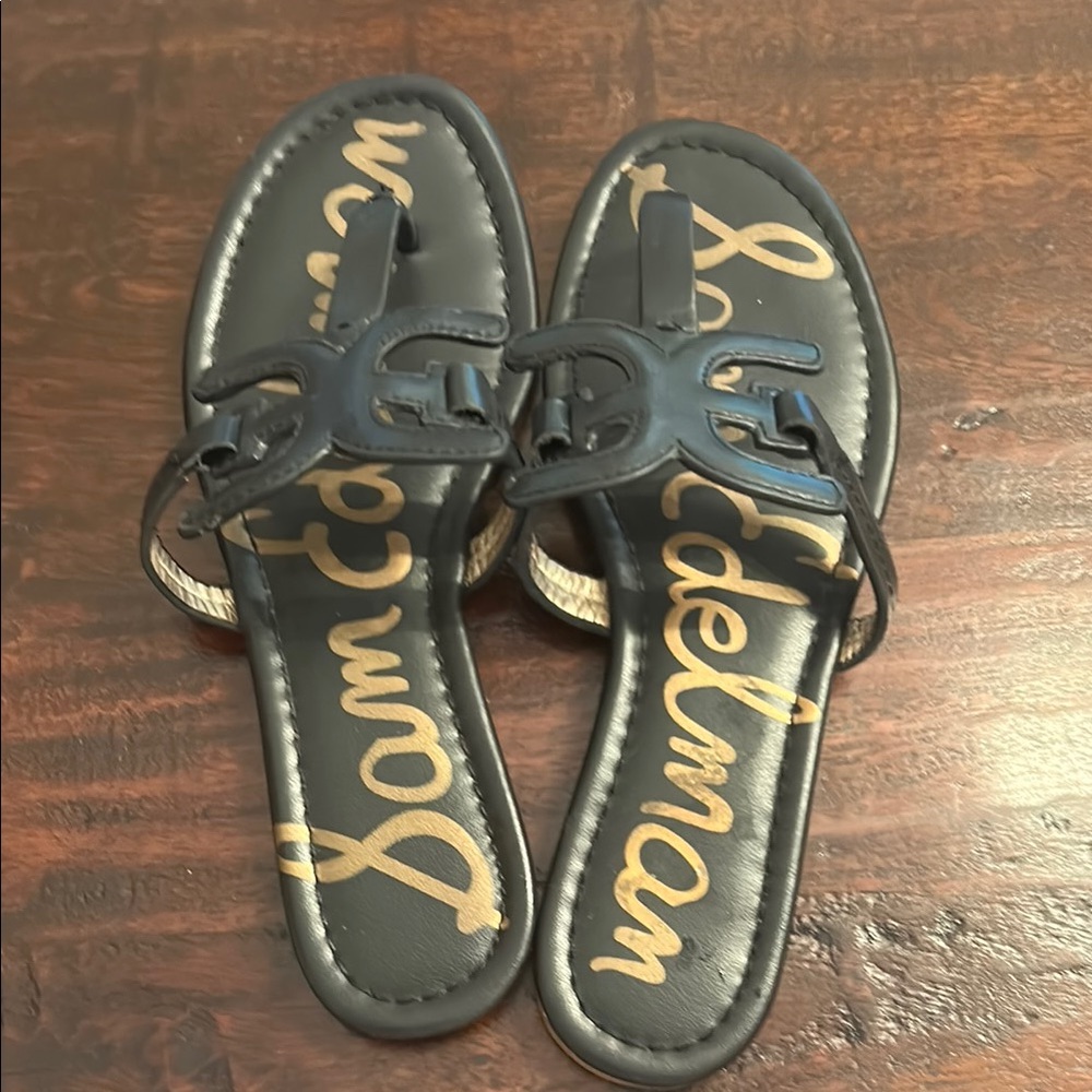 Sam Edelman Black Slide Sandals Casual Comfort - Picture 2 of 4